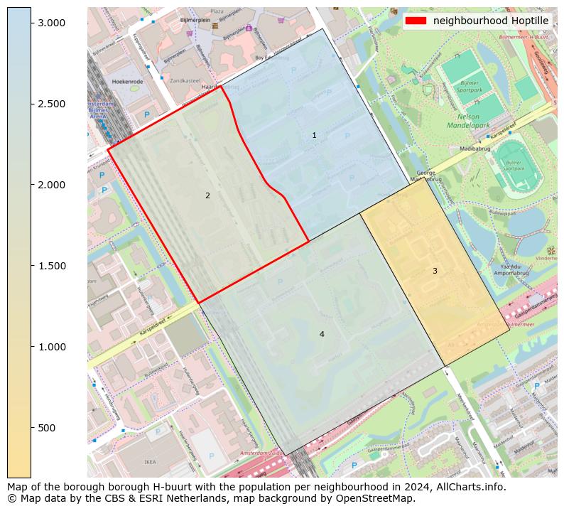 Image of the neighbourhood Hoptille at the map. This image is used as introduction to this page. This page shows a lot of information about the population in the neighbourhood Hoptille (such as the distribution by age groups of the residents, the composition of households, whether inhabitants are natives or Dutch with an immigration background, data about the houses (numbers, types, price development, use, type of property, ...) and more (car ownership, energy consumption, ...) based on open data from the Dutch Central Bureau of Statistics and various other sources!