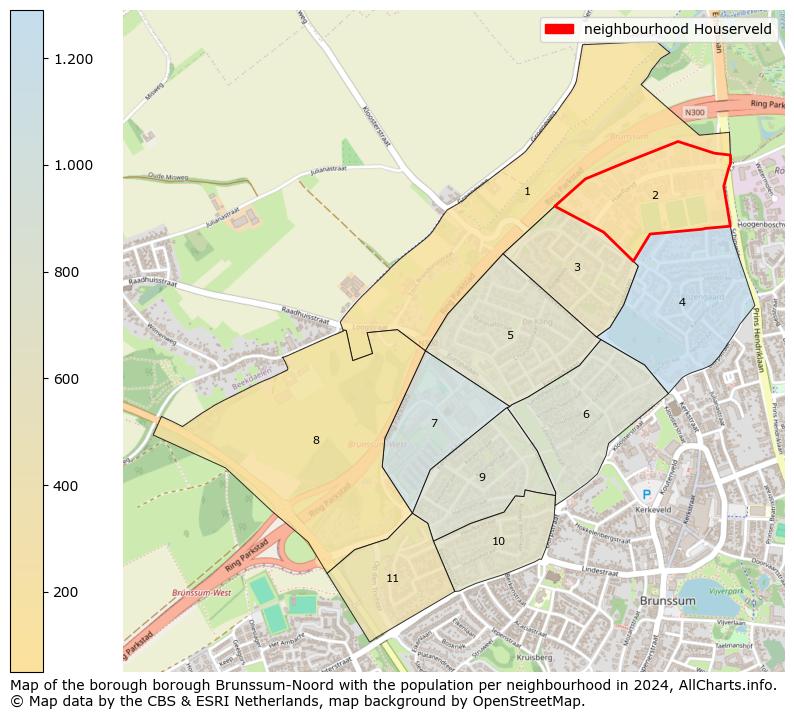 Image of the neighbourhood Houserveld at the map. This image is used as introduction to this page. This page shows a lot of information about the population in the neighbourhood Houserveld (such as the distribution by age groups of the residents, the composition of households, whether inhabitants are natives or Dutch with an immigration background, data about the houses (numbers, types, price development, use, type of property, ...) and more (car ownership, energy consumption, ...) based on open data from the Dutch Central Bureau of Statistics and various other sources!