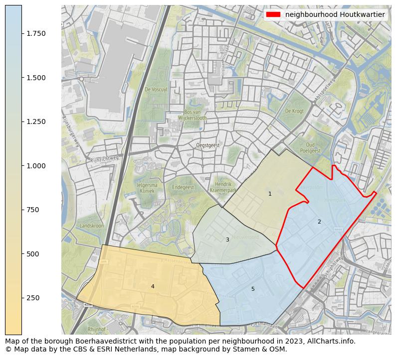 Map of the borough Boerhaavedistrict with the population per neighbourhood in 2023. This page shows a lot of information about residents (such as the distribution by age groups, family composition, gender, native or Dutch with an immigration background, ...), homes (numbers, types, price development, use, type of property, ...) and more (car ownership, energy consumption, ...) based on open data from the Dutch Central Bureau of Statistics and various other sources!