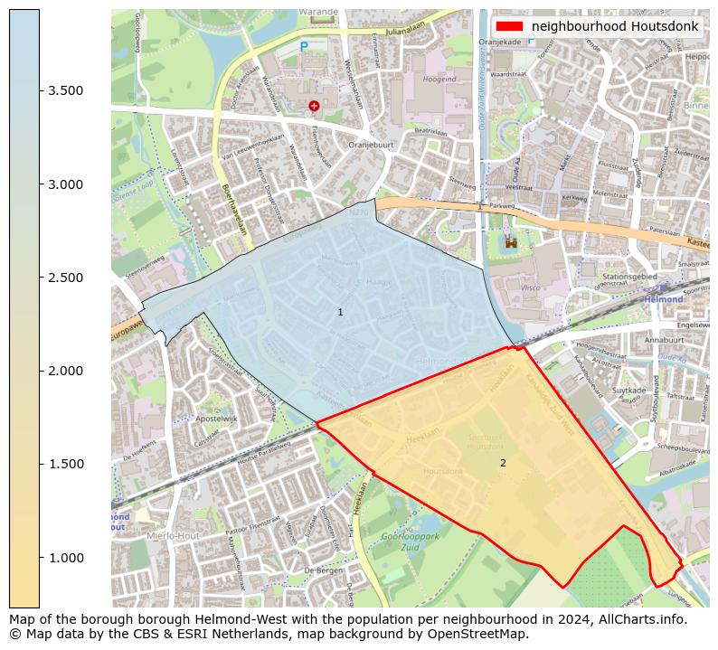 Image of the neighbourhood Houtsdonk at the map. This image is used as introduction to this page. This page shows a lot of information about the population in the neighbourhood Houtsdonk (such as the distribution by age groups of the residents, the composition of households, whether inhabitants are natives or Dutch with an immigration background, data about the houses (numbers, types, price development, use, type of property, ...) and more (car ownership, energy consumption, ...) based on open data from the Dutch Central Bureau of Statistics and various other sources!