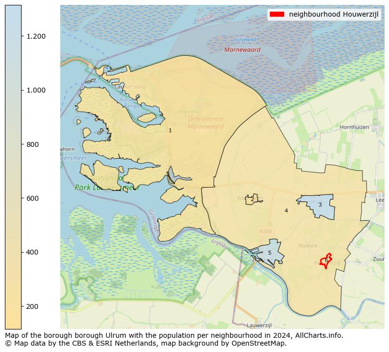 Image of the neighbourhood Houwerzijl at the map. This image is used as introduction to this page. This page shows a lot of information about the population in the neighbourhood Houwerzijl (such as the distribution by age groups of the residents, the composition of households, whether inhabitants are natives or Dutch with an immigration background, data about the houses (numbers, types, price development, use, type of property, ...) and more (car ownership, energy consumption, ...) based on open data from the Dutch Central Bureau of Statistics and various other sources!