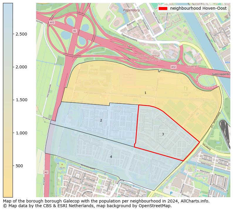 Image of the neighbourhood Hoven-Oost at the map. This image is used as introduction to this page. This page shows a lot of information about the population in the neighbourhood Hoven-Oost (such as the distribution by age groups of the residents, the composition of households, whether inhabitants are natives or Dutch with an immigration background, data about the houses (numbers, types, price development, use, type of property, ...) and more (car ownership, energy consumption, ...) based on open data from the Dutch Central Bureau of Statistics and various other sources!