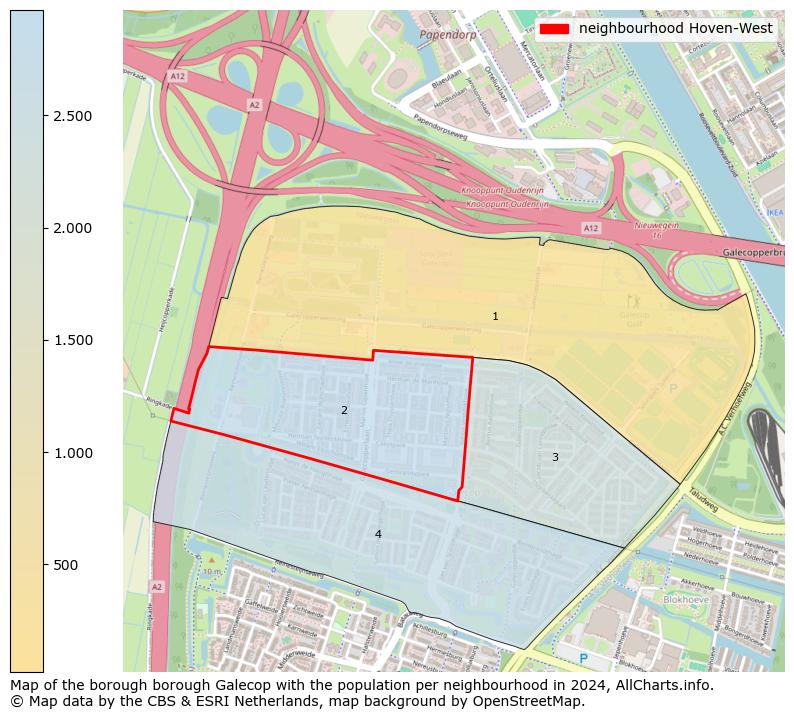 Image of the neighbourhood Hoven-West at the map. This image is used as introduction to this page. This page shows a lot of information about the population in the neighbourhood Hoven-West (such as the distribution by age groups of the residents, the composition of households, whether inhabitants are natives or Dutch with an immigration background, data about the houses (numbers, types, price development, use, type of property, ...) and more (car ownership, energy consumption, ...) based on open data from the Dutch Central Bureau of Statistics and various other sources!