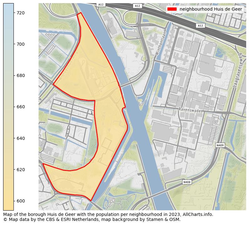 Map of the borough Huis de Geer with the population per neighbourhood in 2023. This page shows a lot of information about residents (such as the distribution by age groups, family composition, gender, native or Dutch with an immigration background, ...), homes (numbers, types, price development, use, type of property, ...) and more (car ownership, energy consumption, ...) based on open data from the Dutch Central Bureau of Statistics and various other sources!