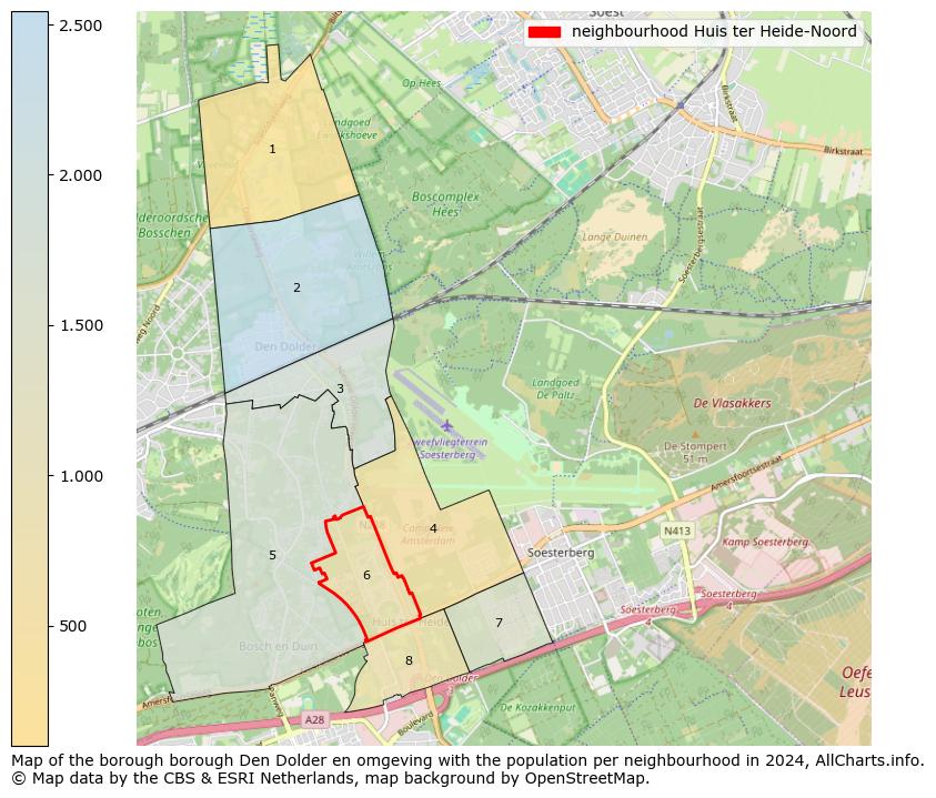 Image of the neighbourhood Huis ter Heide-Noord at the map. This image is used as introduction to this page. This page shows a lot of information about the population in the neighbourhood Huis ter Heide-Noord (such as the distribution by age groups of the residents, the composition of households, whether inhabitants are natives or Dutch with an immigration background, data about the houses (numbers, types, price development, use, type of property, ...) and more (car ownership, energy consumption, ...) based on open data from the Dutch Central Bureau of Statistics and various other sources!