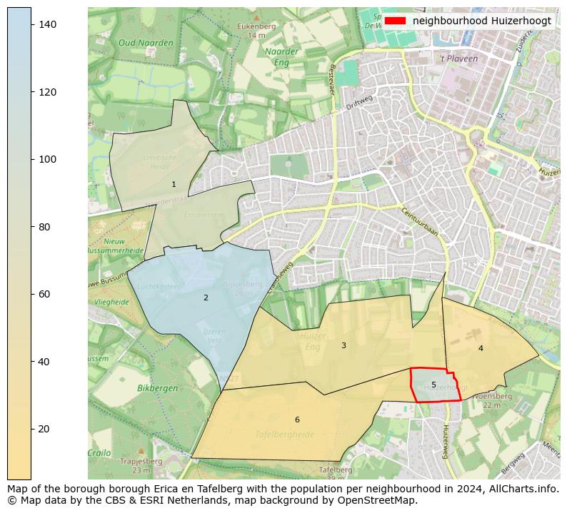 Image of the neighbourhood Huizerhoogt at the map. This image is used as introduction to this page. This page shows a lot of information about the population in the neighbourhood Huizerhoogt (such as the distribution by age groups of the residents, the composition of households, whether inhabitants are natives or Dutch with an immigration background, data about the houses (numbers, types, price development, use, type of property, ...) and more (car ownership, energy consumption, ...) based on open data from the Dutch Central Bureau of Statistics and various other sources!