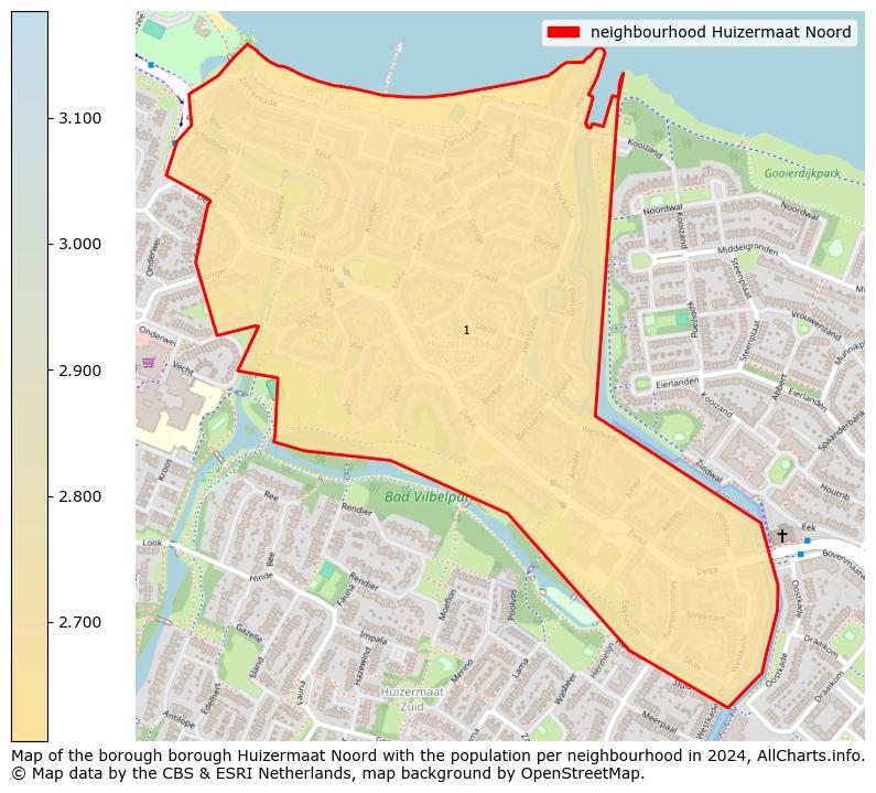 Image of the neighbourhood Huizermaat Noord at the map. This image is used as introduction to this page. This page shows a lot of information about the population in the neighbourhood Huizermaat Noord (such as the distribution by age groups of the residents, the composition of households, whether inhabitants are natives or Dutch with an immigration background, data about the houses (numbers, types, price development, use, type of property, ...) and more (car ownership, energy consumption, ...) based on open data from the Dutch Central Bureau of Statistics and various other sources!