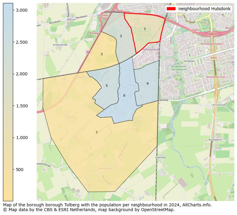 Image of the neighbourhood Hulsdonk at the map. This image is used as introduction to this page. This page shows a lot of information about the population in the neighbourhood Hulsdonk (such as the distribution by age groups of the residents, the composition of households, whether inhabitants are natives or Dutch with an immigration background, data about the houses (numbers, types, price development, use, type of property, ...) and more (car ownership, energy consumption, ...) based on open data from the Dutch Central Bureau of Statistics and various other sources!