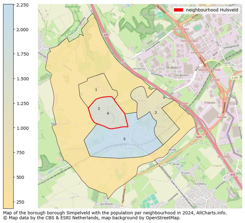 Image of the neighbourhood Hulsveld at the map. This image is used as introduction to this page. This page shows a lot of information about the population in the neighbourhood Hulsveld (such as the distribution by age groups of the residents, the composition of households, whether inhabitants are natives or Dutch with an immigration background, data about the houses (numbers, types, price development, use, type of property, ...) and more (car ownership, energy consumption, ...) based on open data from the Dutch Central Bureau of Statistics and various other sources!