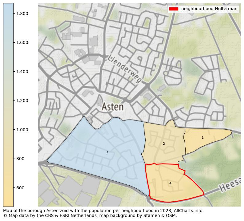 Map of the borough Asten zuid with the population per neighbourhood in 2023. This page shows a lot of information about residents (such as the distribution by age groups, family composition, gender, native or Dutch with an immigration background, ...), homes (numbers, types, price development, use, type of property, ...) and more (car ownership, energy consumption, ...) based on open data from the Dutch Central Bureau of Statistics and various other sources!