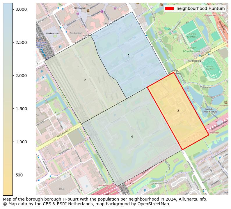 Image of the neighbourhood Huntum at the map. This image is used as introduction to this page. This page shows a lot of information about the population in the neighbourhood Huntum (such as the distribution by age groups of the residents, the composition of households, whether inhabitants are natives or Dutch with an immigration background, data about the houses (numbers, types, price development, use, type of property, ...) and more (car ownership, energy consumption, ...) based on open data from the Dutch Central Bureau of Statistics and various other sources!