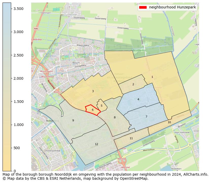 Image of the neighbourhood Hunzepark at the map. This image is used as introduction to this page. This page shows a lot of information about the population in the neighbourhood Hunzepark (such as the distribution by age groups of the residents, the composition of households, whether inhabitants are natives or Dutch with an immigration background, data about the houses (numbers, types, price development, use, type of property, ...) and more (car ownership, energy consumption, ...) based on open data from the Dutch Central Bureau of Statistics and various other sources!