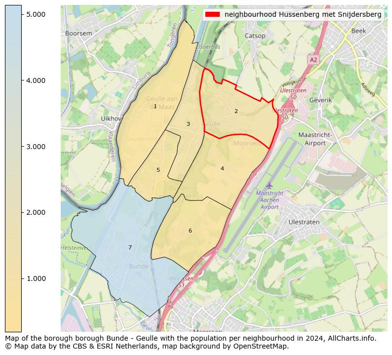 Image of the neighbourhood Hussenberg met Snijdersberg at the map. This image is used as introduction to this page. This page shows a lot of information about the population in the neighbourhood Hussenberg met Snijdersberg (such as the distribution by age groups of the residents, the composition of households, whether inhabitants are natives or Dutch with an immigration background, data about the houses (numbers, types, price development, use, type of property, ...) and more (car ownership, energy consumption, ...) based on open data from the Dutch Central Bureau of Statistics and various other sources!