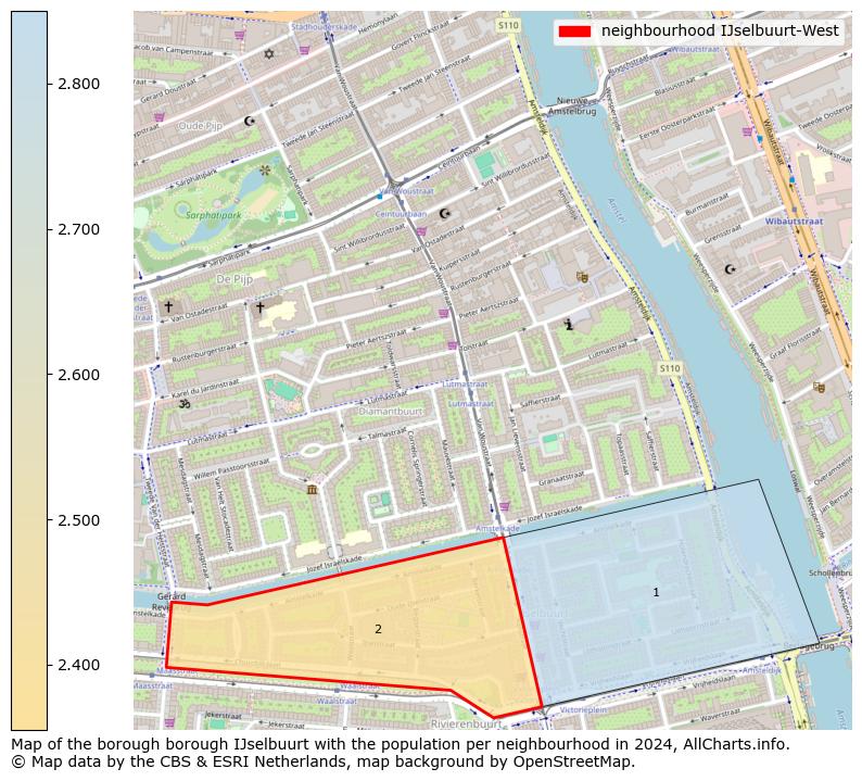 Image of the neighbourhood IJselbuurt-West at the map. This image is used as introduction to this page. This page shows a lot of information about the population in the neighbourhood IJselbuurt-West (such as the distribution by age groups of the residents, the composition of households, whether inhabitants are natives or Dutch with an immigration background, data about the houses (numbers, types, price development, use, type of property, ...) and more (car ownership, energy consumption, ...) based on open data from the Dutch Central Bureau of Statistics and various other sources!