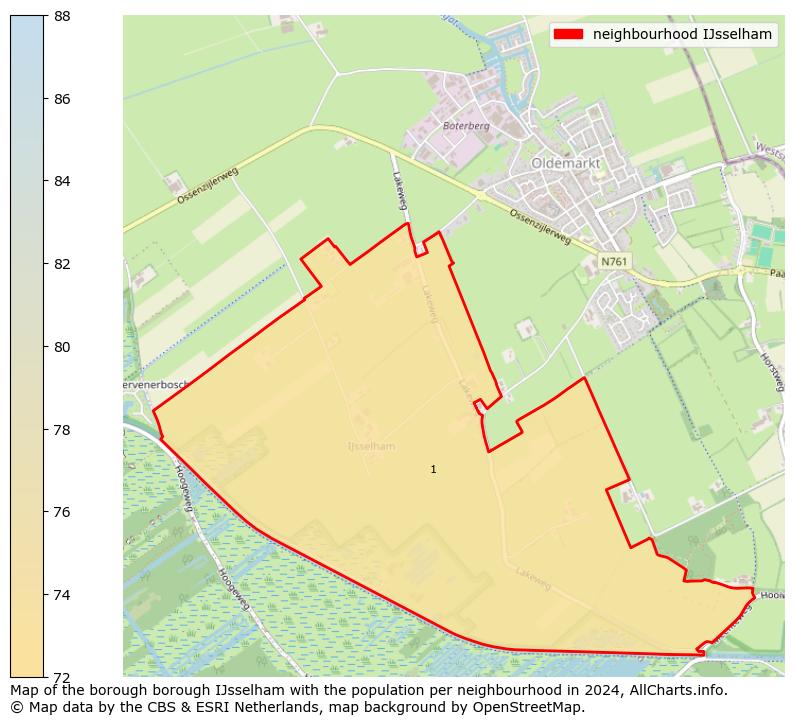 Image of the neighbourhood IJsselham at the map. This image is used as introduction to this page. This page shows a lot of information about the population in the neighbourhood IJsselham (such as the distribution by age groups of the residents, the composition of households, whether inhabitants are natives or Dutch with an immigration background, data about the houses (numbers, types, price development, use, type of property, ...) and more (car ownership, energy consumption, ...) based on open data from the Dutch Central Bureau of Statistics and various other sources!