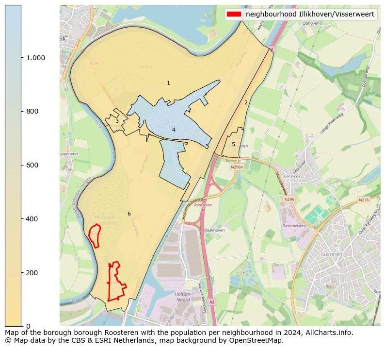 Image of the neighbourhood Illikhoven/Visserweert at the map. This image is used as introduction to this page. This page shows a lot of information about the population in the neighbourhood Illikhoven/Visserweert (such as the distribution by age groups of the residents, the composition of households, whether inhabitants are natives or Dutch with an immigration background, data about the houses (numbers, types, price development, use, type of property, ...) and more (car ownership, energy consumption, ...) based on open data from the Dutch Central Bureau of Statistics and various other sources!