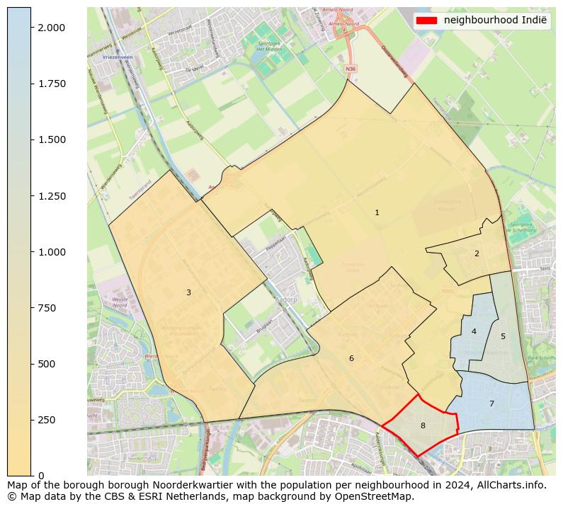 Image of the neighbourhood Indië at the map. This image is used as introduction to this page. This page shows a lot of information about the population in the neighbourhood Indië (such as the distribution by age groups of the residents, the composition of households, whether inhabitants are natives or Dutch with an immigration background, data about the houses (numbers, types, price development, use, type of property, ...) and more (car ownership, energy consumption, ...) based on open data from the Dutch Central Bureau of Statistics and various other sources!