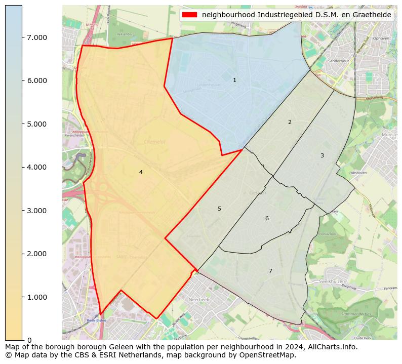 Image of the neighbourhood Industriegebied D.S.M. en Graetheide at the map. This image is used as introduction to this page. This page shows a lot of information about the population in the neighbourhood Industriegebied D.S.M. en Graetheide (such as the distribution by age groups of the residents, the composition of households, whether inhabitants are natives or Dutch with an immigration background, data about the houses (numbers, types, price development, use, type of property, ...) and more (car ownership, energy consumption, ...) based on open data from the Dutch Central Bureau of Statistics and various other sources!