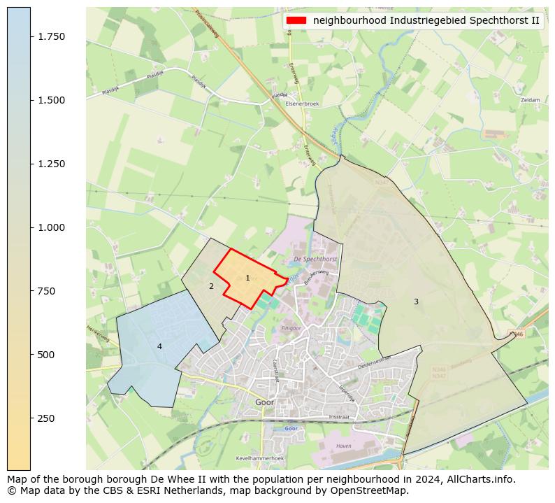 Image of the neighbourhood Industriegebied Spechthorst II at the map. This image is used as introduction to this page. This page shows a lot of information about the population in the neighbourhood Industriegebied Spechthorst II (such as the distribution by age groups of the residents, the composition of households, whether inhabitants are natives or Dutch with an immigration background, data about the houses (numbers, types, price development, use, type of property, ...) and more (car ownership, energy consumption, ...) based on open data from the Dutch Central Bureau of Statistics and various other sources!