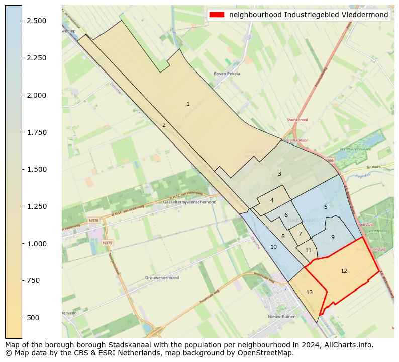 Image of the neighbourhood Industriegebied Vleddermond at the map. This image is used as introduction to this page. This page shows a lot of information about the population in the neighbourhood Industriegebied Vleddermond (such as the distribution by age groups of the residents, the composition of households, whether inhabitants are natives or Dutch with an immigration background, data about the houses (numbers, types, price development, use, type of property, ...) and more (car ownership, energy consumption, ...) based on open data from the Dutch Central Bureau of Statistics and various other sources!