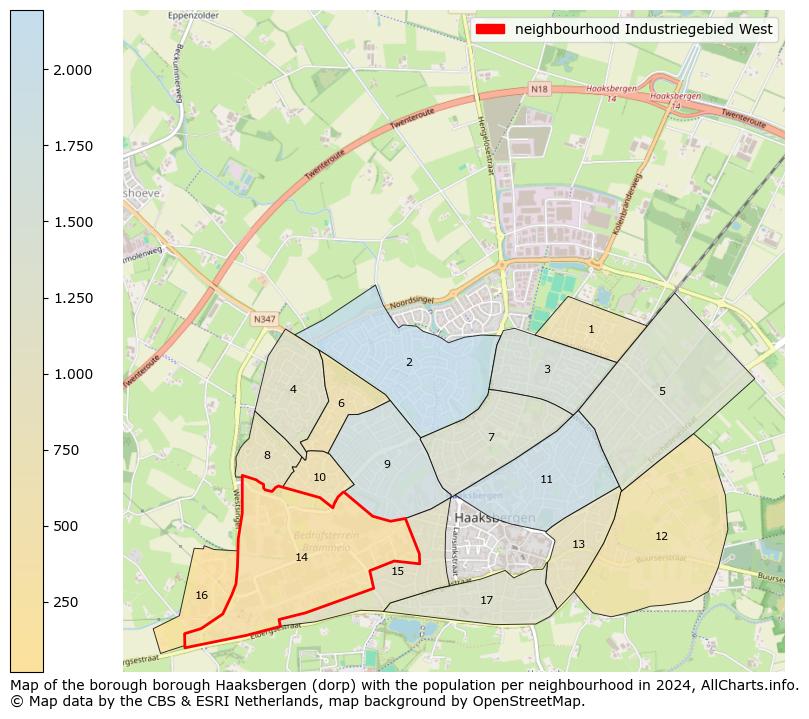 Image of the neighbourhood Industriegebied West at the map. This image is used as introduction to this page. This page shows a lot of information about the population in the neighbourhood Industriegebied West (such as the distribution by age groups of the residents, the composition of households, whether inhabitants are natives or Dutch with an immigration background, data about the houses (numbers, types, price development, use, type of property, ...) and more (car ownership, energy consumption, ...) based on open data from the Dutch Central Bureau of Statistics and various other sources!