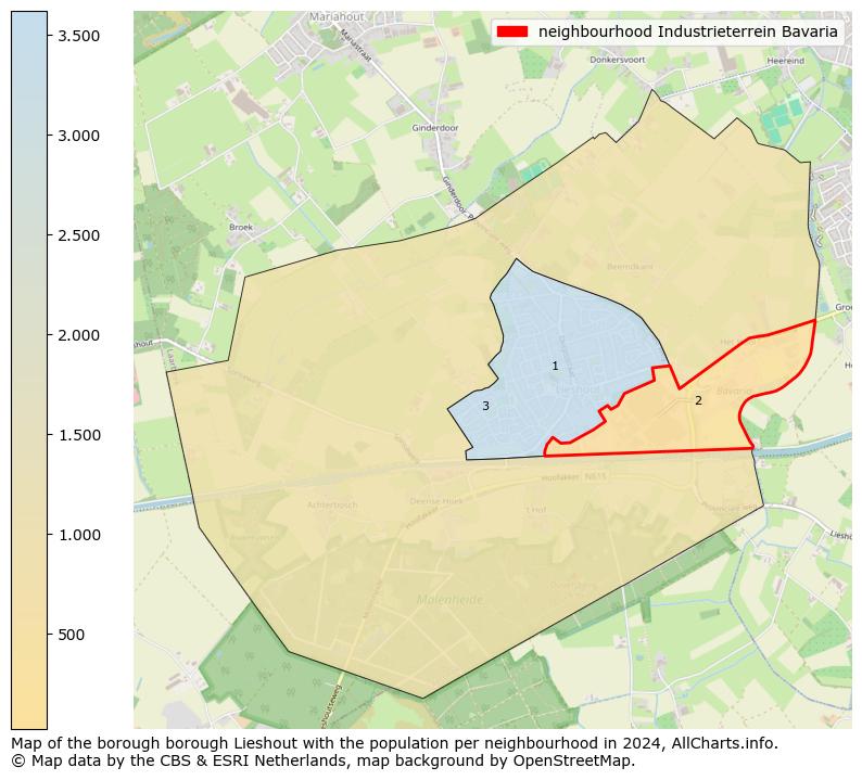 Image of the neighbourhood Industrieterrein Bavaria at the map. This image is used as introduction to this page. This page shows a lot of information about the population in the neighbourhood Industrieterrein Bavaria (such as the distribution by age groups of the residents, the composition of households, whether inhabitants are natives or Dutch with an immigration background, data about the houses (numbers, types, price development, use, type of property, ...) and more (car ownership, energy consumption, ...) based on open data from the Dutch Central Bureau of Statistics and various other sources!