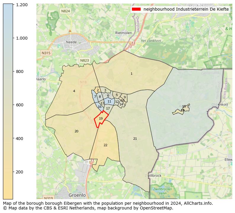 Image of the neighbourhood Industrieterrein De Kiefte at the map. This image is used as introduction to this page. This page shows a lot of information about the population in the neighbourhood Industrieterrein De Kiefte (such as the distribution by age groups of the residents, the composition of households, whether inhabitants are natives or Dutch with an immigration background, data about the houses (numbers, types, price development, use, type of property, ...) and more (car ownership, energy consumption, ...) based on open data from the Dutch Central Bureau of Statistics and various other sources!