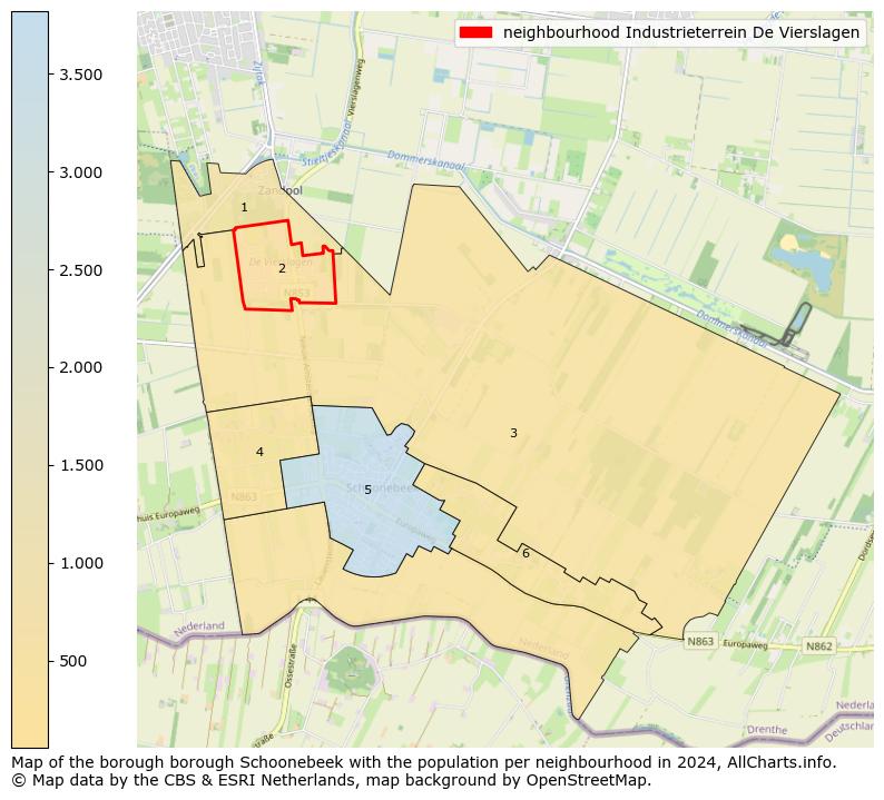 Image of the neighbourhood Industrieterrein De Vierslagen at the map. This image is used as introduction to this page. This page shows a lot of information about the population in the neighbourhood Industrieterrein De Vierslagen (such as the distribution by age groups of the residents, the composition of households, whether inhabitants are natives or Dutch with an immigration background, data about the houses (numbers, types, price development, use, type of property, ...) and more (car ownership, energy consumption, ...) based on open data from the Dutch Central Bureau of Statistics and various other sources!