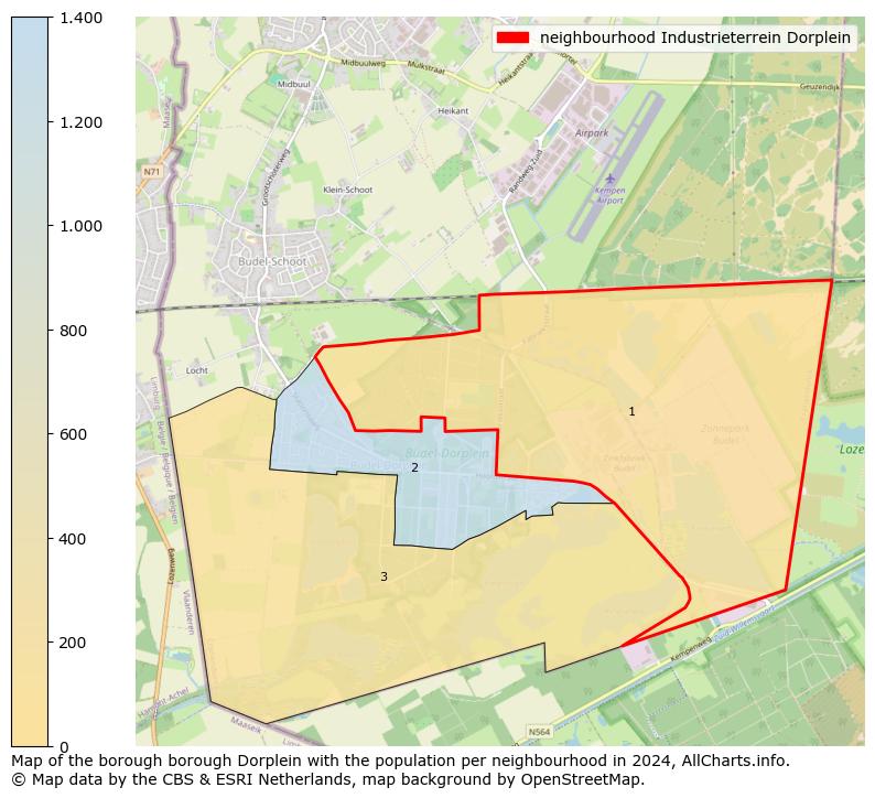 Image of the neighbourhood Industrieterrein Dorplein at the map. This image is used as introduction to this page. This page shows a lot of information about the population in the neighbourhood Industrieterrein Dorplein (such as the distribution by age groups of the residents, the composition of households, whether inhabitants are natives or Dutch with an immigration background, data about the houses (numbers, types, price development, use, type of property, ...) and more (car ownership, energy consumption, ...) based on open data from the Dutch Central Bureau of Statistics and various other sources!