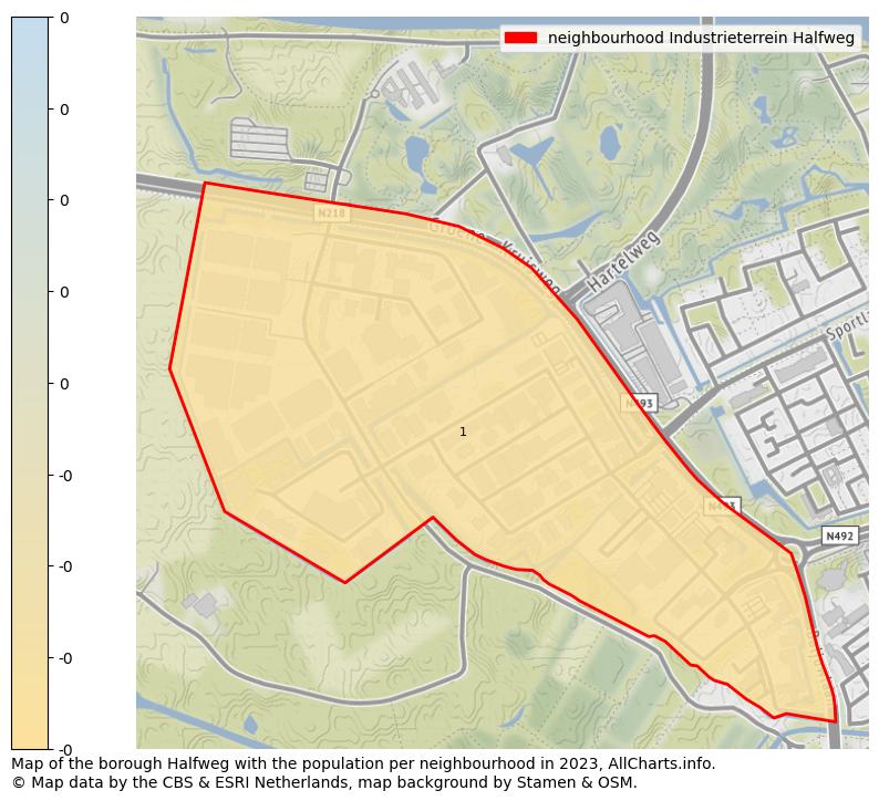 Map of the borough Halfweg with the population per neighbourhood in 2022. This page shows a lot of information about residents (such as the distribution by age groups, family composition, gender, native or Dutch with an immigration background, ...), homes (numbers, types, price development, use, type of property, ...) and more (car ownership, energy consumption, ...) based on open data from the Dutch Central Bureau of Statistics and various other sources!