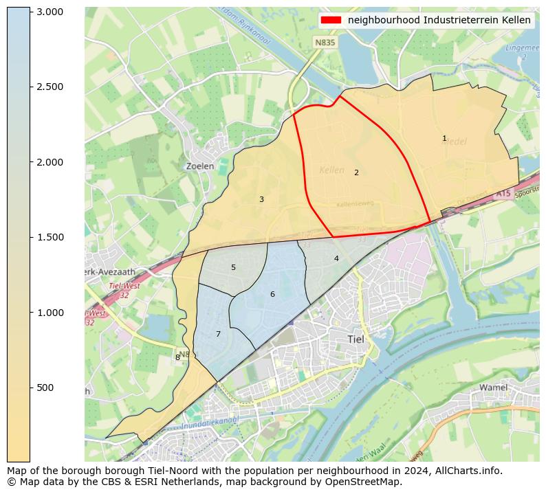 Image of the neighbourhood Industrieterrein Kellen at the map. This image is used as introduction to this page. This page shows a lot of information about the population in the neighbourhood Industrieterrein Kellen (such as the distribution by age groups of the residents, the composition of households, whether inhabitants are natives or Dutch with an immigration background, data about the houses (numbers, types, price development, use, type of property, ...) and more (car ownership, energy consumption, ...) based on open data from the Dutch Central Bureau of Statistics and various other sources!