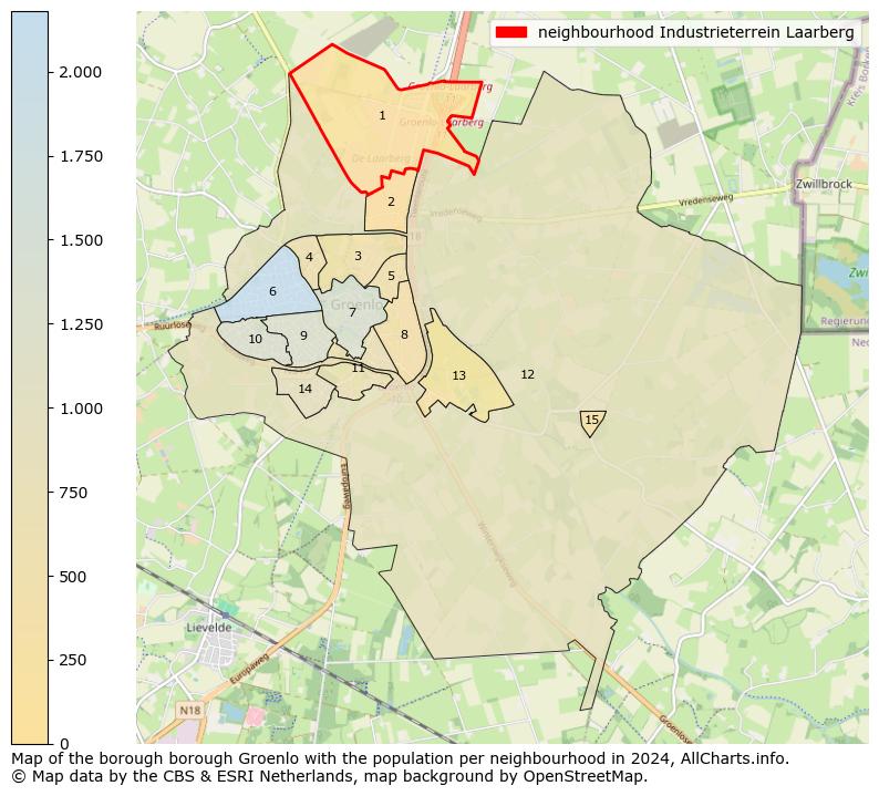 Image of the neighbourhood Industrieterrein Laarberg at the map. This image is used as introduction to this page. This page shows a lot of information about the population in the neighbourhood Industrieterrein Laarberg (such as the distribution by age groups of the residents, the composition of households, whether inhabitants are natives or Dutch with an immigration background, data about the houses (numbers, types, price development, use, type of property, ...) and more (car ownership, energy consumption, ...) based on open data from the Dutch Central Bureau of Statistics and various other sources!