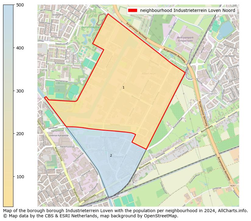 Image of the neighbourhood Industrieterrein Loven Noord at the map. This image is used as introduction to this page. This page shows a lot of information about the population in the neighbourhood Industrieterrein Loven Noord (such as the distribution by age groups of the residents, the composition of households, whether inhabitants are natives or Dutch with an immigration background, data about the houses (numbers, types, price development, use, type of property, ...) and more (car ownership, energy consumption, ...) based on open data from the Dutch Central Bureau of Statistics and various other sources!