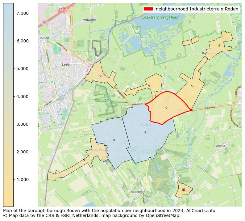 Image of the neighbourhood Industrieterrein Roden at the map. This image is used as introduction to this page. This page shows a lot of information about the population in the neighbourhood Industrieterrein Roden (such as the distribution by age groups of the residents, the composition of households, whether inhabitants are natives or Dutch with an immigration background, data about the houses (numbers, types, price development, use, type of property, ...) and more (car ownership, energy consumption, ...) based on open data from the Dutch Central Bureau of Statistics and various other sources!