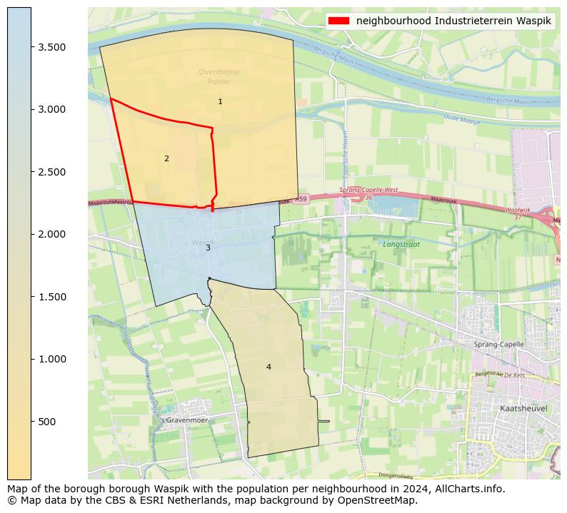 Image of the neighbourhood Industrieterrein Waspik at the map. This image is used as introduction to this page. This page shows a lot of information about the population in the neighbourhood Industrieterrein Waspik (such as the distribution by age groups of the residents, the composition of households, whether inhabitants are natives or Dutch with an immigration background, data about the houses (numbers, types, price development, use, type of property, ...) and more (car ownership, energy consumption, ...) based on open data from the Dutch Central Bureau of Statistics and various other sources!