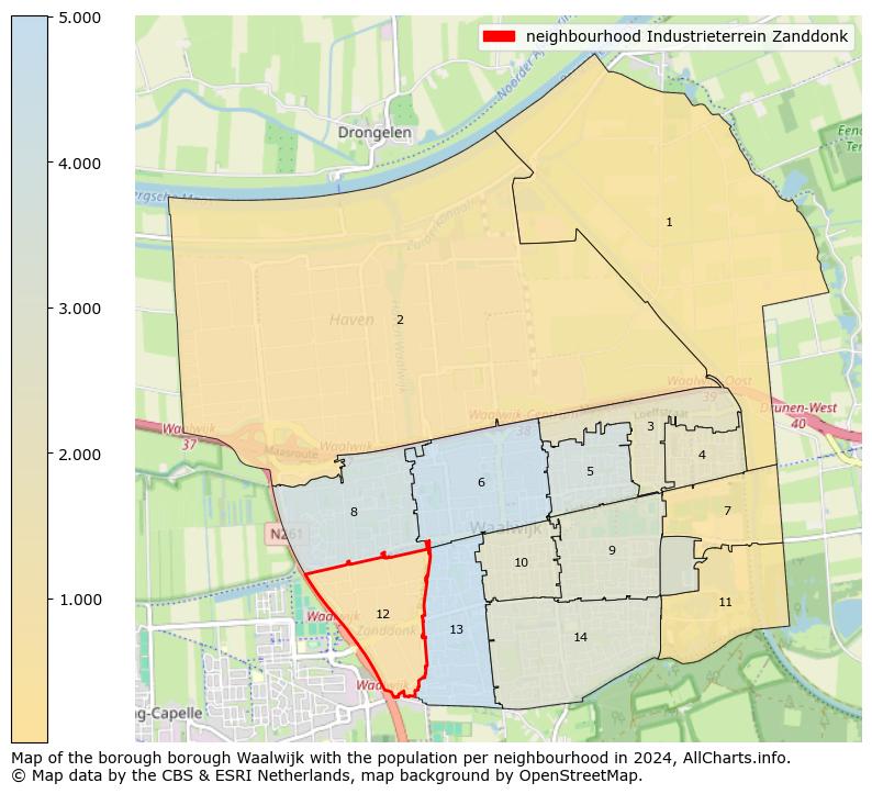 Image of the neighbourhood Industrieterrein Zanddonk at the map. This image is used as introduction to this page. This page shows a lot of information about the population in the neighbourhood Industrieterrein Zanddonk (such as the distribution by age groups of the residents, the composition of households, whether inhabitants are natives or Dutch with an immigration background, data about the houses (numbers, types, price development, use, type of property, ...) and more (car ownership, energy consumption, ...) based on open data from the Dutch Central Bureau of Statistics and various other sources!