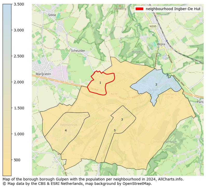 Image of the neighbourhood Ingber-De Hut at the map. This image is used as introduction to this page. This page shows a lot of information about the population in the neighbourhood Ingber-De Hut (such as the distribution by age groups of the residents, the composition of households, whether inhabitants are natives or Dutch with an immigration background, data about the houses (numbers, types, price development, use, type of property, ...) and more (car ownership, energy consumption, ...) based on open data from the Dutch Central Bureau of Statistics and various other sources!