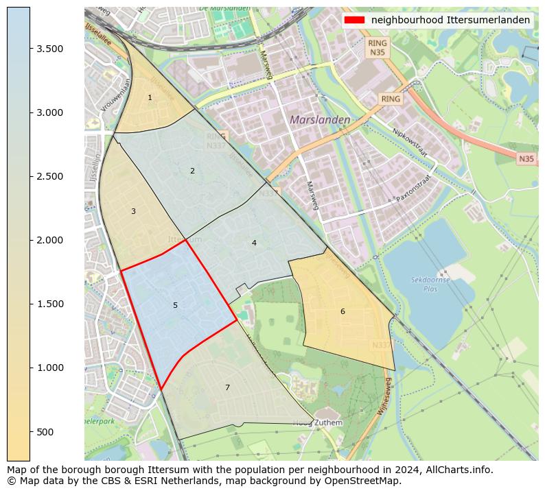 Image of the neighbourhood Ittersumerlanden at the map. This image is used as introduction to this page. This page shows a lot of information about the population in the neighbourhood Ittersumerlanden (such as the distribution by age groups of the residents, the composition of households, whether inhabitants are natives or Dutch with an immigration background, data about the houses (numbers, types, price development, use, type of property, ...) and more (car ownership, energy consumption, ...) based on open data from the Dutch Central Bureau of Statistics and various other sources!