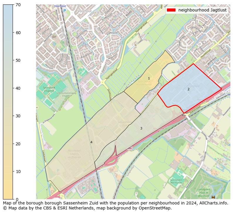 Image of the neighbourhood Jagtlust at the map. This image is used as introduction to this page. This page shows a lot of information about the population in the neighbourhood Jagtlust (such as the distribution by age groups of the residents, the composition of households, whether inhabitants are natives or Dutch with an immigration background, data about the houses (numbers, types, price development, use, type of property, ...) and more (car ownership, energy consumption, ...) based on open data from the Dutch Central Bureau of Statistics and various other sources!