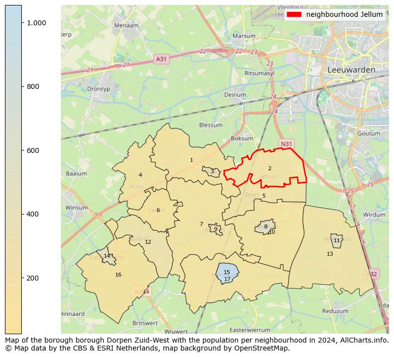 Image of the neighbourhood Jellum at the map. This image is used as introduction to this page. This page shows a lot of information about the population in the neighbourhood Jellum (such as the distribution by age groups of the residents, the composition of households, whether inhabitants are natives or Dutch with an immigration background, data about the houses (numbers, types, price development, use, type of property, ...) and more (car ownership, energy consumption, ...) based on open data from the Dutch Central Bureau of Statistics and various other sources!