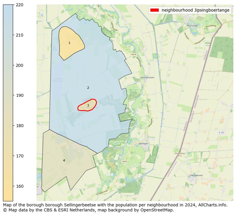 Image of the neighbourhood Jipsingboertange at the map. This image is used as introduction to this page. This page shows a lot of information about the population in the neighbourhood Jipsingboertange (such as the distribution by age groups of the residents, the composition of households, whether inhabitants are natives or Dutch with an immigration background, data about the houses (numbers, types, price development, use, type of property, ...) and more (car ownership, energy consumption, ...) based on open data from the Dutch Central Bureau of Statistics and various other sources!