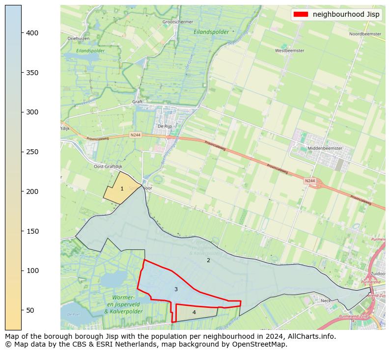 Image of the neighbourhood Jisp at the map. This image is used as introduction to this page. This page shows a lot of information about the population in the neighbourhood Jisp (such as the distribution by age groups of the residents, the composition of households, whether inhabitants are natives or Dutch with an immigration background, data about the houses (numbers, types, price development, use, type of property, ...) and more (car ownership, energy consumption, ...) based on open data from the Dutch Central Bureau of Statistics and various other sources!