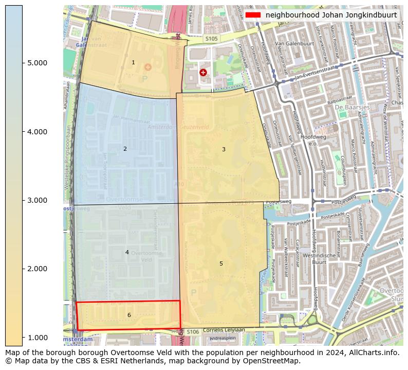 Image of the neighbourhood Johan Jongkindbuurt at the map. This image is used as introduction to this page. This page shows a lot of information about the population in the neighbourhood Johan Jongkindbuurt (such as the distribution by age groups of the residents, the composition of households, whether inhabitants are natives or Dutch with an immigration background, data about the houses (numbers, types, price development, use, type of property, ...) and more (car ownership, energy consumption, ...) based on open data from the Dutch Central Bureau of Statistics and various other sources!