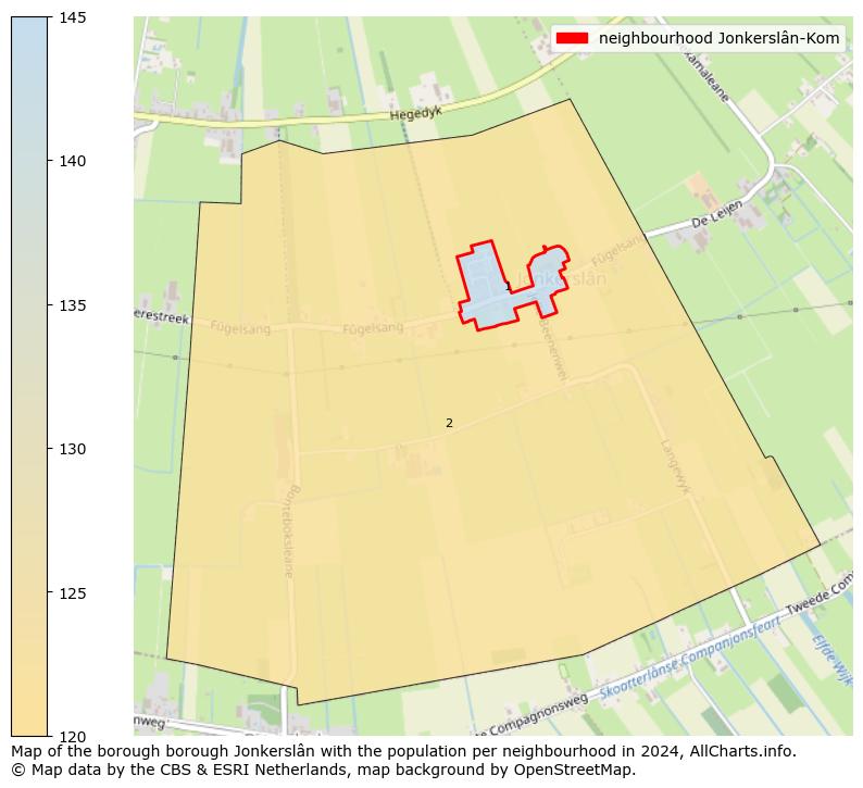 Image of the neighbourhood Jonkerslân-Kom at the map. This image is used as introduction to this page. This page shows a lot of information about the population in the neighbourhood Jonkerslân-Kom (such as the distribution by age groups of the residents, the composition of households, whether inhabitants are natives or Dutch with an immigration background, data about the houses (numbers, types, price development, use, type of property, ...) and more (car ownership, energy consumption, ...) based on open data from the Dutch Central Bureau of Statistics and various other sources!