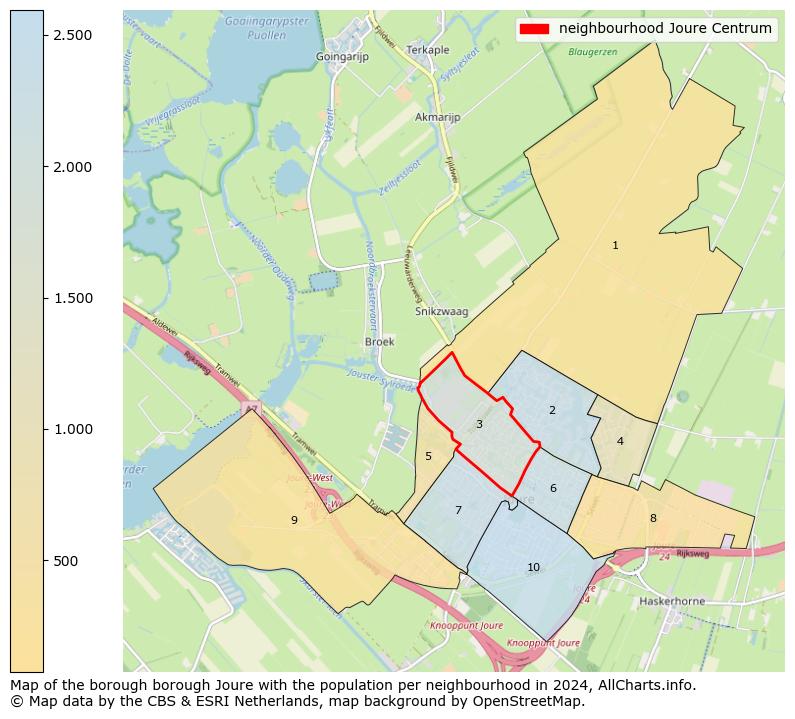 Image of the neighbourhood Joure Centrum at the map. This image is used as introduction to this page. This page shows a lot of information about the population in the neighbourhood Joure Centrum (such as the distribution by age groups of the residents, the composition of households, whether inhabitants are natives or Dutch with an immigration background, data about the houses (numbers, types, price development, use, type of property, ...) and more (car ownership, energy consumption, ...) based on open data from the Dutch Central Bureau of Statistics and various other sources!