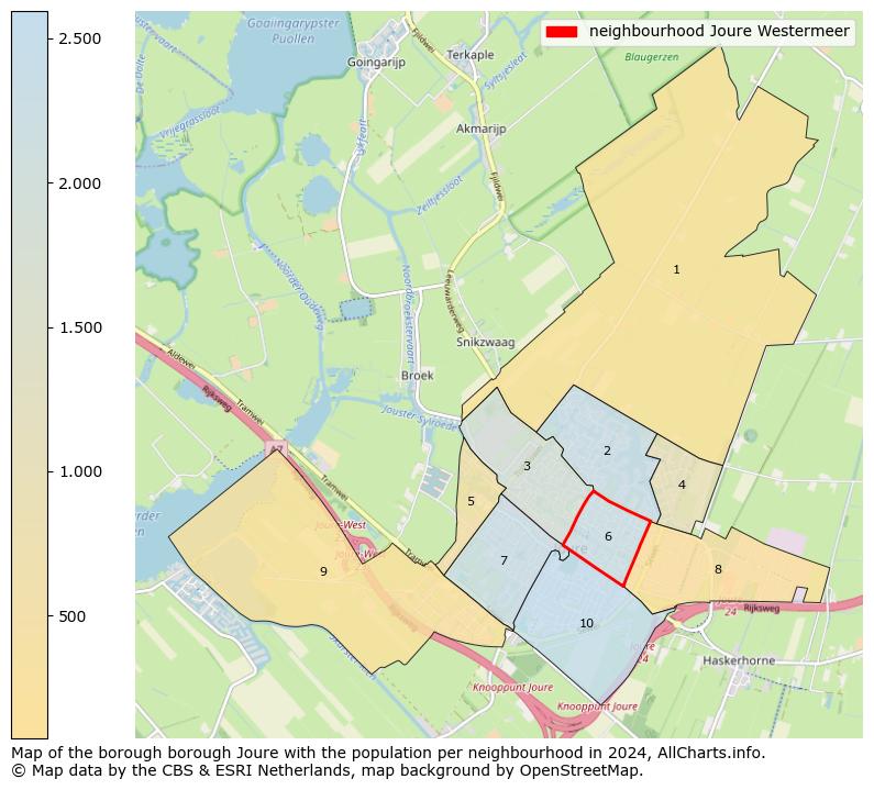 Image of the neighbourhood Joure Westermeer at the map. This image is used as introduction to this page. This page shows a lot of information about the population in the neighbourhood Joure Westermeer (such as the distribution by age groups of the residents, the composition of households, whether inhabitants are natives or Dutch with an immigration background, data about the houses (numbers, types, price development, use, type of property, ...) and more (car ownership, energy consumption, ...) based on open data from the Dutch Central Bureau of Statistics and various other sources!