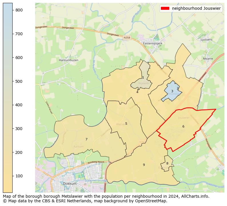 Image of the neighbourhood Jouswier at the map. This image is used as introduction to this page. This page shows a lot of information about the population in the neighbourhood Jouswier (such as the distribution by age groups of the residents, the composition of households, whether inhabitants are natives or Dutch with an immigration background, data about the houses (numbers, types, price development, use, type of property, ...) and more (car ownership, energy consumption, ...) based on open data from the Dutch Central Bureau of Statistics and various other sources!