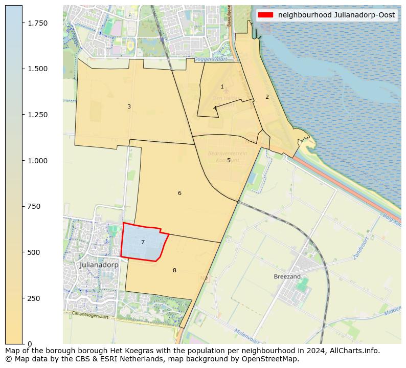 Image of the neighbourhood Julianadorp-Oost at the map. This image is used as introduction to this page. This page shows a lot of information about the population in the neighbourhood Julianadorp-Oost (such as the distribution by age groups of the residents, the composition of households, whether inhabitants are natives or Dutch with an immigration background, data about the houses (numbers, types, price development, use, type of property, ...) and more (car ownership, energy consumption, ...) based on open data from the Dutch Central Bureau of Statistics and various other sources!