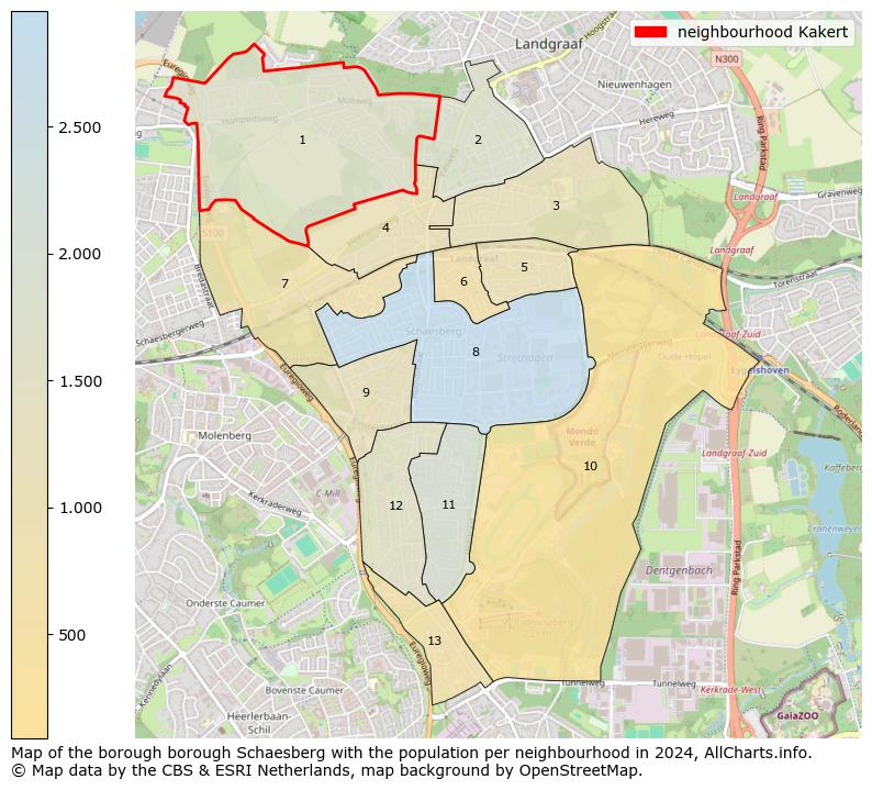 Image of the neighbourhood Kakert at the map. This image is used as introduction to this page. This page shows a lot of information about the population in the neighbourhood Kakert (such as the distribution by age groups of the residents, the composition of households, whether inhabitants are natives or Dutch with an immigration background, data about the houses (numbers, types, price development, use, type of property, ...) and more (car ownership, energy consumption, ...) based on open data from the Dutch Central Bureau of Statistics and various other sources!