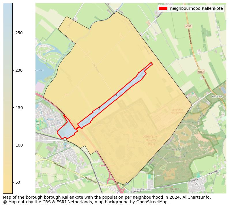 Image of the neighbourhood Kallenkote at the map. This image is used as introduction to this page. This page shows a lot of information about the population in the neighbourhood Kallenkote (such as the distribution by age groups of the residents, the composition of households, whether inhabitants are natives or Dutch with an immigration background, data about the houses (numbers, types, price development, use, type of property, ...) and more (car ownership, energy consumption, ...) based on open data from the Dutch Central Bureau of Statistics and various other sources!